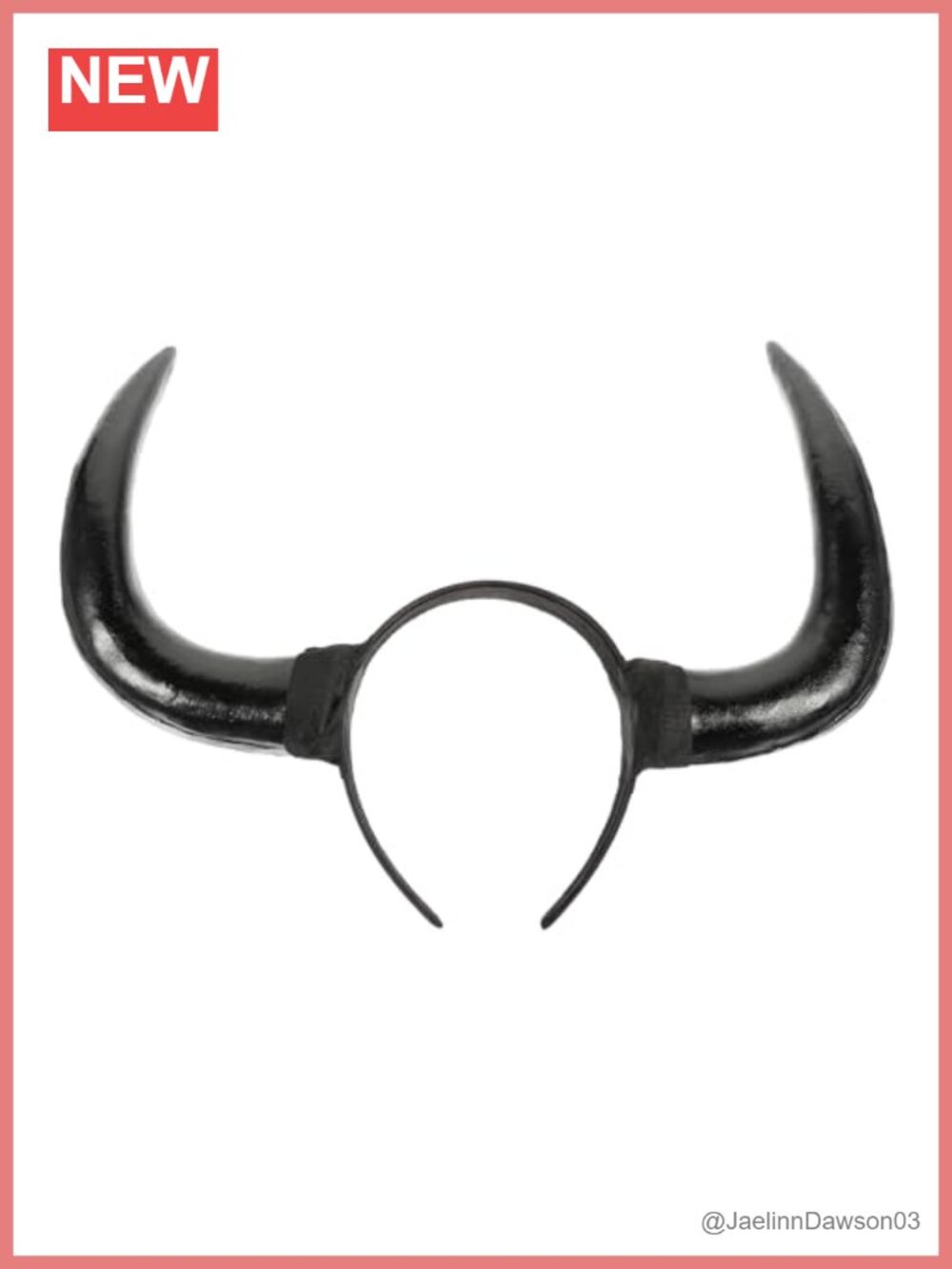Devil Horn Headband Plastic Costume Headpiece for Halloween Cosplay Party